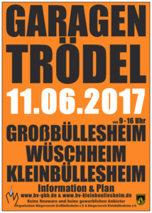 Read more about the article Garagentrödel in Großbüllesheim, Wüschheim und Kleinbüllesheim