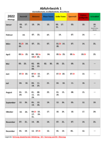 Read more about the article Müllkalender 2022