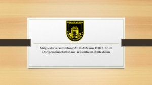 Mehr über den Artikel erfahren Mitgliederversammlung 2022