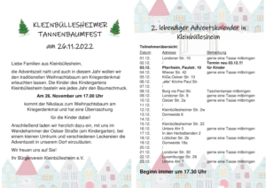 Read more about the article Tannenbaumfest und 2. lebendiger Adventskalender 2022