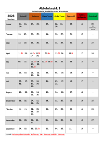 Read more about the article Müllkalender 2023