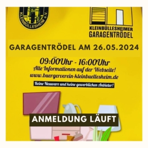 Read more about the article Einladung Garagentrödel 2024